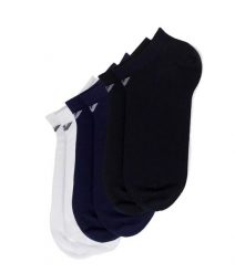 Skarpety stopki Emporio Armani Calza 3-Pack. Białe skarpety męskie EMPORIO ARMANI CONNECTED, bez wzorów, z bawełny. Za 79.00 zł.