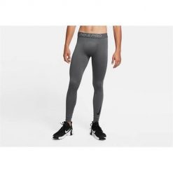 Legginsy treningowe męskie Nike Pro Warm Tights. Szare legginsy sportowe męskie Nike, m, bez wzorów. Za 289.00 zł.