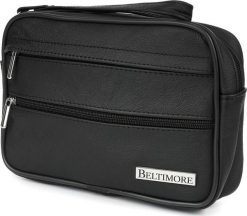 Beltimore Saszetka męska skórzana do ręki czarna Beltimore R02. Czarne saszetki męskie Beltimore. Za 99.99 zł.