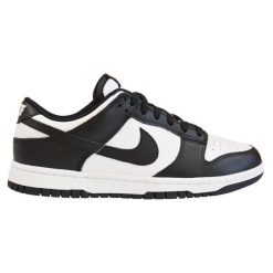 Buty Sportowe Nike Dunk LOW Panda (GS). Białe obuwie sportowe damskie Nike, bez wzorów. Za 438.99 zł.