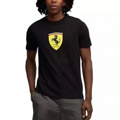 T-shirt Ferrari Scuderia. Czarne t-shirty męskie Puma, m, bez wzorów, z bawełny, bez kołnierzyka. Za 133.99 zł.