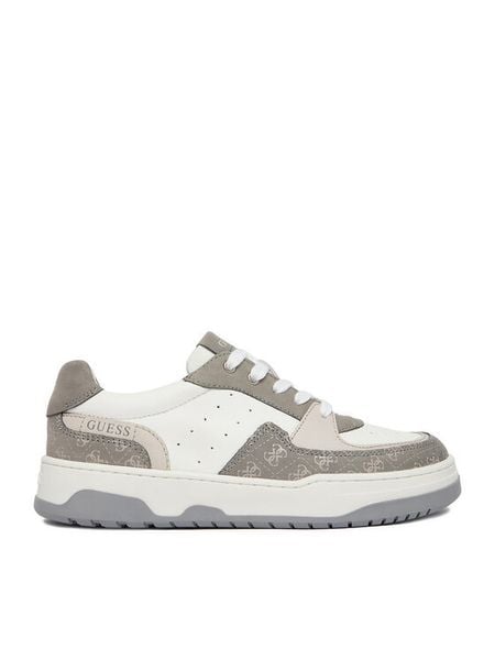 Guess Sneakersy EO-CI12-CAROL-06 Szary. Szare buty sportowe chłopięce Guess, z aplikacjami, ze skóry, bez zapięcia. Za 175.99 zł.