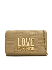 LOVE MOSCHINO Torebka JC4127PP0NKB110A Beżowy. Brązowe torebki do ręki damskie Love Moschino, bez wzorów, ze skóry, wizytowe, bez dodatków. Za 599.99 zł.