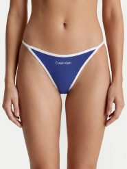 Calvin Klein Underwear Stringi LV00QF8892 Niebieski. Niebieskie stringi damskie Calvin Klein Underwear, xs, bez wzorów, z bawełny. Za 99.99 zł.