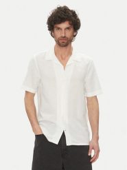 Calvin Klein Koszula K10K114197 Écru Regular Fit. Koszule męskie Calvin Klein, l, bez wzorów, z bawełny, bez kołnierzyka, bez ramiączek. Za 239.99 zł.