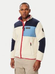 Napapijri Polar Yupik NP0A8AZU Kremowy Regular Fit. Białe bluzy męskie Napapijri, m, bez wzorów, z polaru, bez kaptura. Za 879.99 zł.