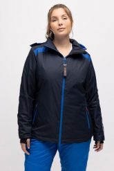 Damskie Techniczna kurtka HYPRAR nieprzemakalna dwukierunkowy suwak. Niebieskie kurtki snowboardowe damskie Ulla Popken, m, bez wzorów, z materiału, z kapturem, narciarskie. Za 849.99 zł.
