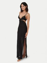 Bluebella Koszula nocna Julianne 42409 Czarny Basic Fit. Czarne koszule nocne damskie Bluebella, bez wzorów, z syntetyku, bez ramiączek. Za 309.99 zł.