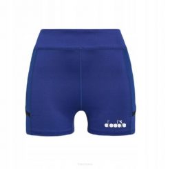 Spodenki tenisowe Diadora Short Tights Pocket. Niebieskie szorty sportowe damskie Diadora, l, bez wzorów, z elastanu, tenisowe. Za 99.00 zł.