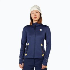 Bluza narciarska damska Rossignol JCC Climi. Niebieskie bluzy damskie Rossignol, l, bez wzorów, z elastanu, bez kaptura. Za 1,183.30 zł.