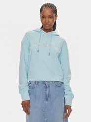 Pepe Jeans Bluza Lana Hoodie PL581440 Niebieski Regular Fit. Niebieskie bluzy damskie Pepe Jeans, s, bez wzorów, z bawełny, bez kaptura. Za 219.99 zł.
