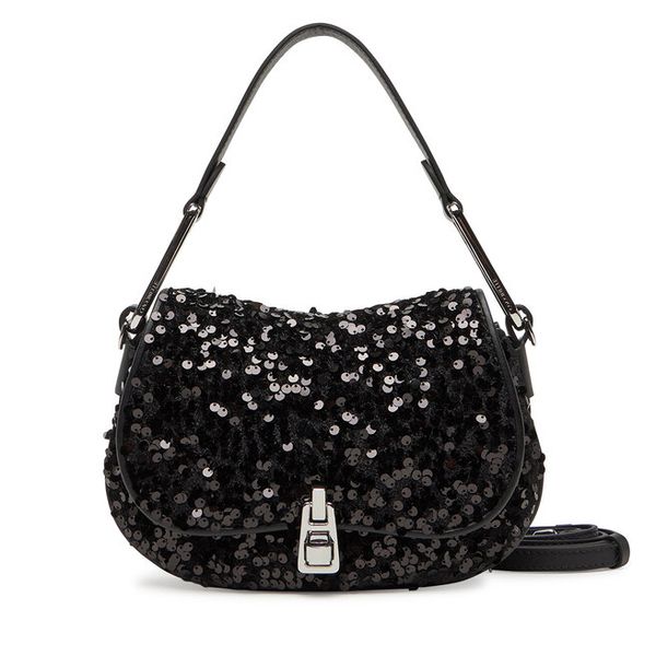 Torebka Coccinelle. Czarne torebki do ręki damskie Coccinelle, bez wzorów, klasyczne, bez dodatków. Za 889.99 zł.