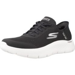 Buty SKECHERS SLIP-INS GO WALK FLEX Czarny. Białe trampki i tenisówki damskie Skechers, bez wzorów, z materiału, casualowe, bez zapięcia. Za 294.99 zł.