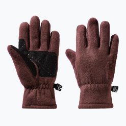 Rękawiczki trekkingowe dziecięce Jack Wolfskin Fleece Glove. Czerwone rękawiczki dziecięce Jack Wolfskin, bez wzorów. Za 119.99 zł.