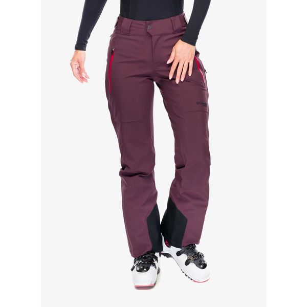 Spodnie skiturowe damskie Columbia Platinum Peak II 3L Pant. Fioletowe spodnie materiałowe damskie Columbia, na zimę, l, bez wzorów, sportowe, narciarskie. Za 912.99 zł.