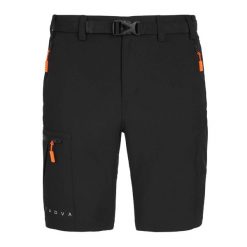 Spodenki męskie KADVA Seto. Czarne krótkie spodenki sportowe męskie KADVA, l, bez wzorów, trekkingowe. Za 99.99 zł.