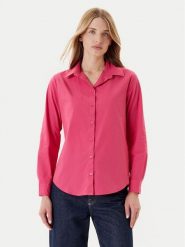 United Colors Of Benetton Koszula 5HAXDQ0AX Różowy Regular Fit. Czerwone bluzki damskie United Colors Of Benetton, s, bez wzorów, z bawełny, bez kołnierzyka, bez ramiączek. Za 99.99 zł.