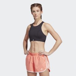 Running Medium-Support Bra. Czarne obuwie sportowe damskie Adidas, bez wzorów, z materiału, do biegania. Za 162.99 zł.