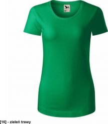 MALFINI Origin 172 - ADLER - Koszulka damska, 160 g/m, 100% bawełna organiczna - zieleń trawy L. Zielone t-shirty damskie Malfini, l, bez wzorów, z bawełny, bez kołnierzyka. Za 53.70 zł.