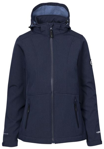 Dlx Christine- Damska kurtka Dlx Softshell Granatowa Marl. Niebieskie kurtki damskie DLX, xs, z aplikacjami, z poliesteru, bez kaptura. Za 393.99 zł.