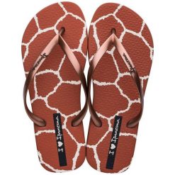 Ipanema I Love Safari — damskie klapki brązowo-miedziane, roz. 40. Brązowe klapki damskie Ipanema, bez wzorów, z materiału. Za 137.99 zł.