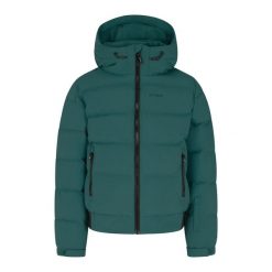 Kurtka narciarska z kapturem dla dziewczynki Protest Eliny. Niebieskie buty zimowe dziewczęce Protest, bez wzorów, bez zapięcia. Za 556.00 zł.