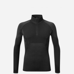 Koszulka termoaktywna męska MILLET Drynamic Soft Ls 1/2 Zip M. Czarne koszulki sportowe męskie Millet, na zimę, m, bez wzorów, z dzianiny, bez kołnierzyka, bez ramiączek, trekkingowe. Za 320.55 zł.