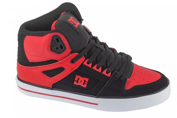 DC Pure High-Top Wc ADYS400043-FWB Czerwone 43. Czerwone trampki męskie DC Shoes, bez wzorów, bez zapięcia. Za 318.27 zł.