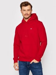 Tommy Jeans Bluza Tjm Fleece DM0DM09593 Czerwony Regular Fit. Czerwone bluzy męskie Tommy Jeans, m, bez wzorów, z bawełny, bez kaptura. Za 299.99 zł.