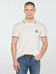 Koszulka męska polo perłowa seller 103. Białe koszulki polo męskie Big Star, l, bez wzorów, z bawełny, eleganckie, bez ramiączek. Za 139.99 zł.