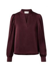 Neo Noir Bluzka damska - Rosslyn Kobiety Sztuczne włókno czerwony jednolity, 42. Czerwone bluzki damskie Neo Noir, bez wzorów, z satyny, eleganckie, bez kołnierzyka, bez ramiączek. Za 349.95 zł.