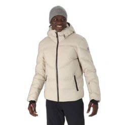 Kurtka narciarska z merino Rossignol Signature Down. Brązowe kurtki męskie Rossignol, na zimę, m, bez wzorów, z materiału, eleganckie, bez kaptura. Za 1,881.50 zł.