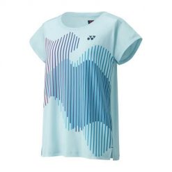 Koszulka sportowa damska Yonex Crew Neck Us Open 2024. Niebieskie koszulki sportowe damskie YONEX, m, bez wzorów, z poliesteru, bez kołnierzyka, bez ramiączek. Za 298.00 zł.