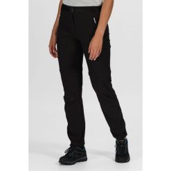 Spodnie trekkingowe damskie Xert Stretch Zip Off z odpinanymi nogawkami. Czarne spodnie materiałowe damskie Regatta, m, bez wzorów. W wyprzedaży za 309.45 zł.