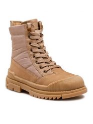 Lasocki Young Kozaki CI12-MUSK-02(IV)DZ Brązowy. Brązowe buty zimowe dziewczęce Lasocki Young, bez wzorów, z materiału, bez zapięcia. Za 229.99 zł.