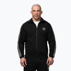 Bluza męska Pitbull Nexus Track Jacket. Czarne bluzy męskie PITBULL, m, bez wzorów, z materiału, bez kaptura. Za 269.99 zł.