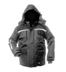 Apple JACKET LONG ARCTIC GREY/BLACK WJ-8924_M. Czarne kurtki damskie APPLE, m, bez wzorów, bez kaptura. Za 193.86 zł.