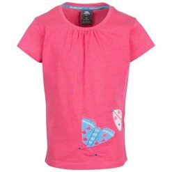 Delikatna Koszulka Dla Dziewcząt. Czerwone t-shirty i topy dla dziewczynek Trespass, z aplikacjami, z bawełny, bez ramiączek. Za 105.99 zł.
