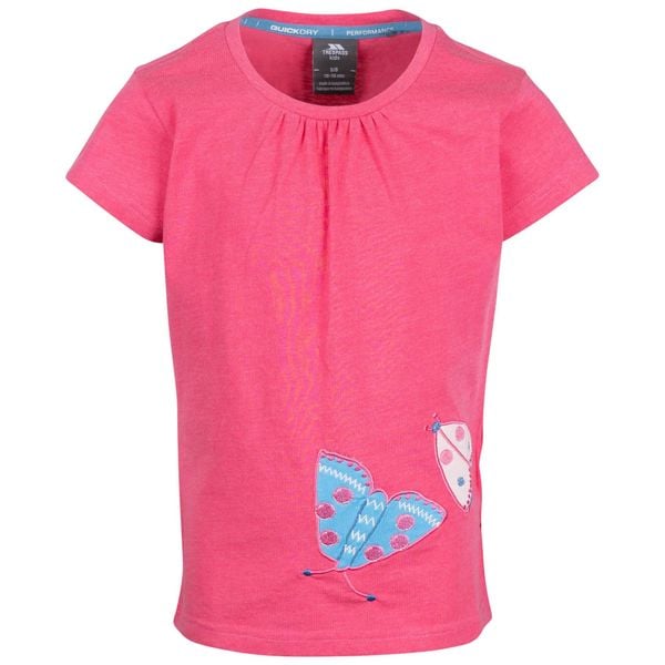 Delikatna Koszulka Dla Dziewcząt. Czerwone t-shirty i topy dla dziewczynek Trespass, z aplikacjami, z bawełny, bez ramiączek. Za 51.99 zł.