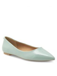 Nine West Baleriny WFA2622-1 Niebieski. Niebieskie baleriny damskie Nine West, bez wzorów, ze skóry, bez obcasa. Za 119.99 zł.