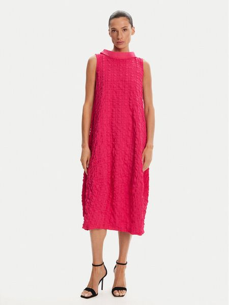 Joseph Ribkoff Sukienka koktajlowa 241204S25 Różowy Relaxed Fit. Czerwone sukienki damskie Joseph Ribkoff, s, bez wzorów, z syntetyku, wizytowe, bez kołnierzyka, bez ramiączek. Za 649.99 zł.