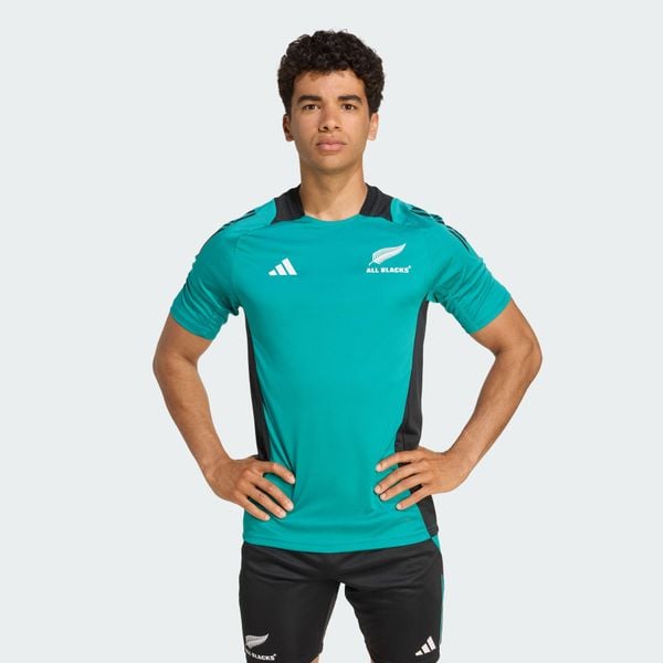 Koszulka All Blacks Performance. Niebieskie koszulki sportowe męskie Adidas, xl, bez wzorów, bez kołnierzyka, bez ramiączek, na fitness i siłownię. W wyprzedaży za 142.35 zł.