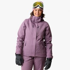 Kurtka Narciarska Narciarstwo Kobieta Cervinia Wodoodporny. Fioletowe kurtki damskie SWEDEMOUNT, m, bez wzorów, z elastanu, bez kaptura. Za 539.99 zł.