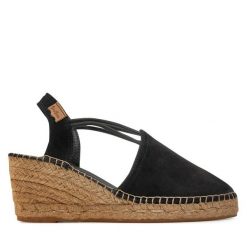 Espadryle Toni Pons. Czarne klapki damskie Toni Pons, bez wzorów, bez obcasa, bez zapięcia. Za 249.99 zł.
