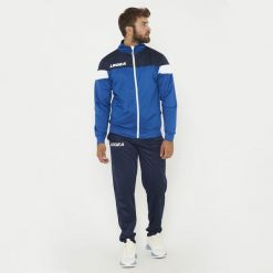 Komplet sportowy BOLIVIA CUBA. Niebieskie buty sportowe męskie Legea, z dresówki, bez zapięcia, na fitness i siłownię. W wyprzedaży za 124.00 zł.