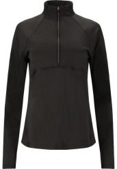Bluza midlayer damska Endurance Lucile. Czarne bluzy sportowe damskie Endurance, bez wzorów, z elastanu, bez kaptura, do biegania. Za 179.99 zł.
