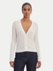 Fracomina Kardigan FR26ST8023K547R9 Écru Regular Fit. Kardigany damskie Fracomina, xl, bez wzorów, bez kołnierzyka, bez ramiączek, bez kaptura. Za 559.99 zł.