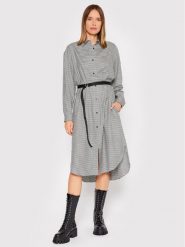Hugo Sukienka koszulowa Ecleni 50458578 Czarny Loose Fit. Czarne sukienki damskie Hugo, bez wzorów, z lyocellu, bez kołnierzyka, bez ramiączek, koszulowe. Za 999.99 zł.