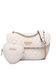 Guess Torebka Atabey HWQG98 94210 Écru. Torebki do ręki damskie Guess, z aplikacjami, ze skóry, bez dodatków. Za 589.99 zł.