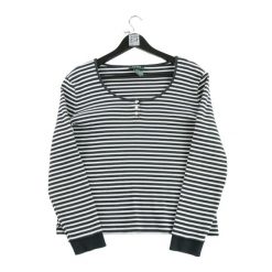 Second life - Damski czarny sweter - Jak nowy. Czarne swetry damskie Ralph Lauren, bez wzorów, sportowe, bez kołnierzyka, bez ramiączek, bez kaptura. Za 114.17 zł.